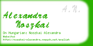 alexandra noszkai business card